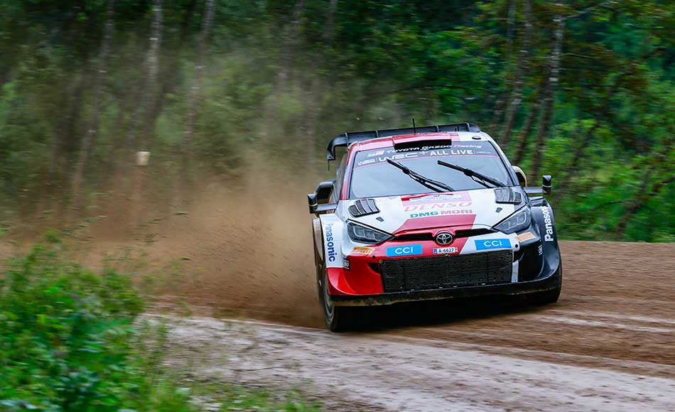 You are currently viewing WRC Estonia: Lappi tops wet shakedown as Katsuta rolls