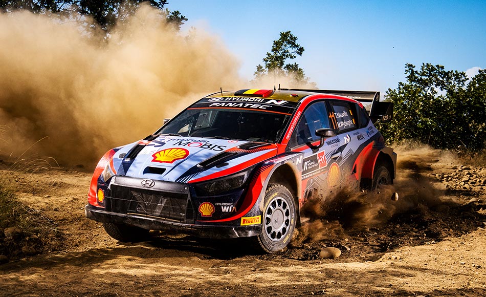You are currently viewing WRC Greece: Neuville heads Hyundai 1-2-3 after tough Acropolis Rally Saturday