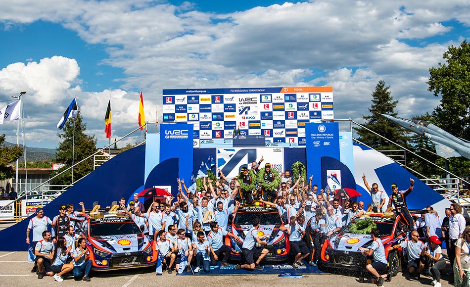 You are currently viewing WRC Greece: Neuville wins Acropolis Rally as Hyundai take 1-2-3
