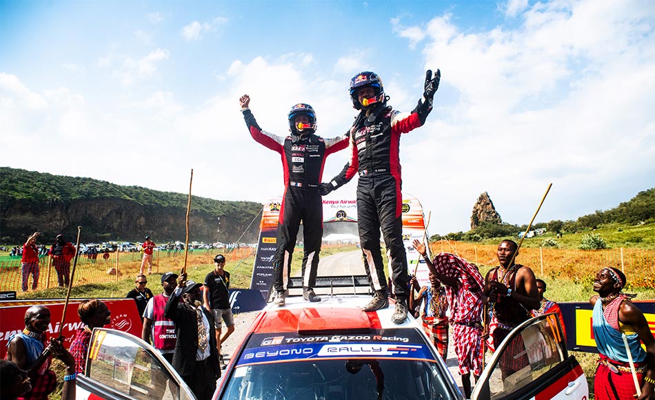 You are currently viewing Safari Rally: Ogier wins from Rovanperä as Toyota scores 1-2-3-4
