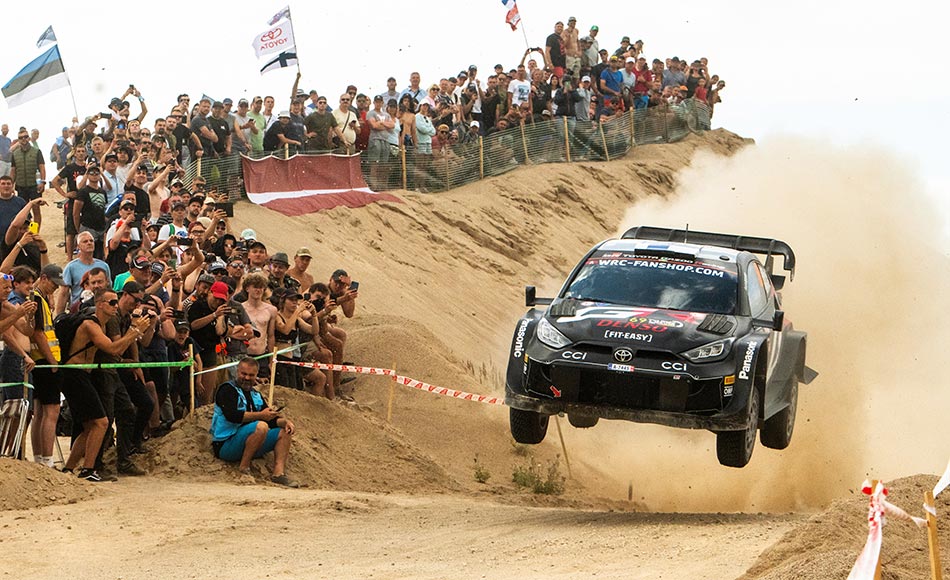 You are currently viewing Rovanperä takes dominant WRC Latvia win, Tänak P3 after PS problems for Sesks