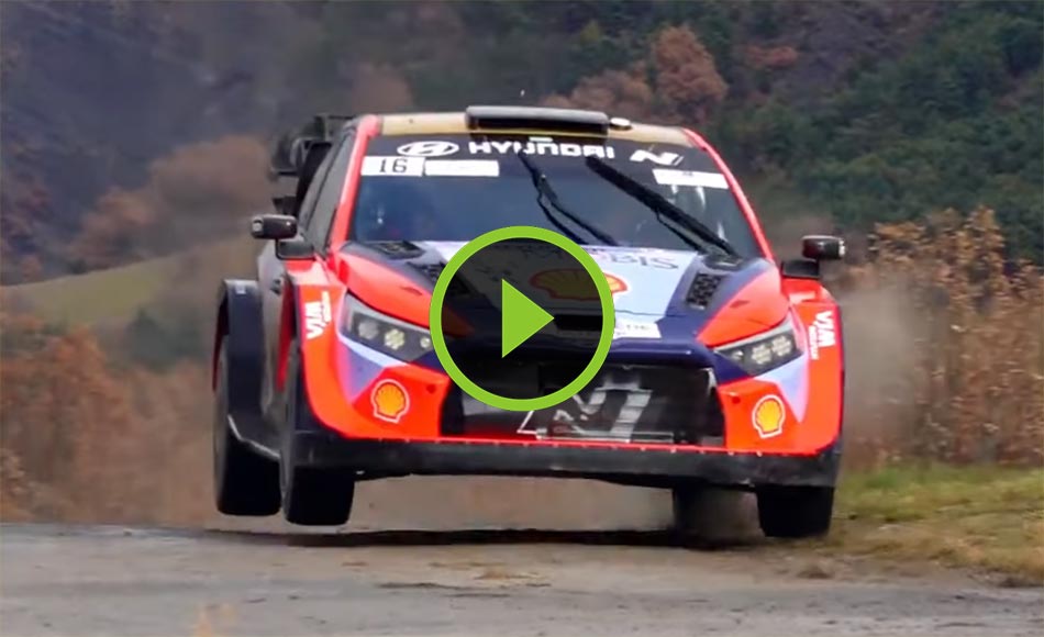 Fourmaux (Hyundai) & Rovanpera (Toyota) Rally1 testing pre WRC 2025 at Rallye Dévoluy