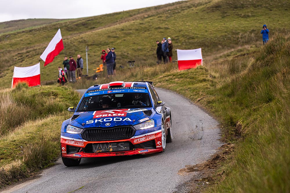 Miko Marczyk ERC Rali Ceredition 2025 P3 Skoda Fabia RS Rally2