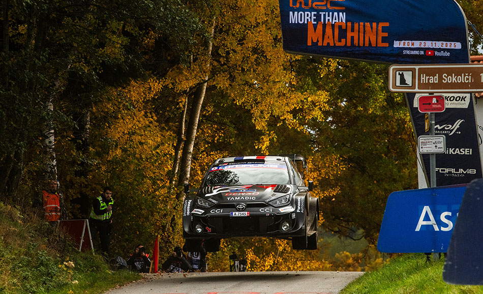 Ogier leads Rovanperä by just 0.6s after WRC CER Friday Central European Rally