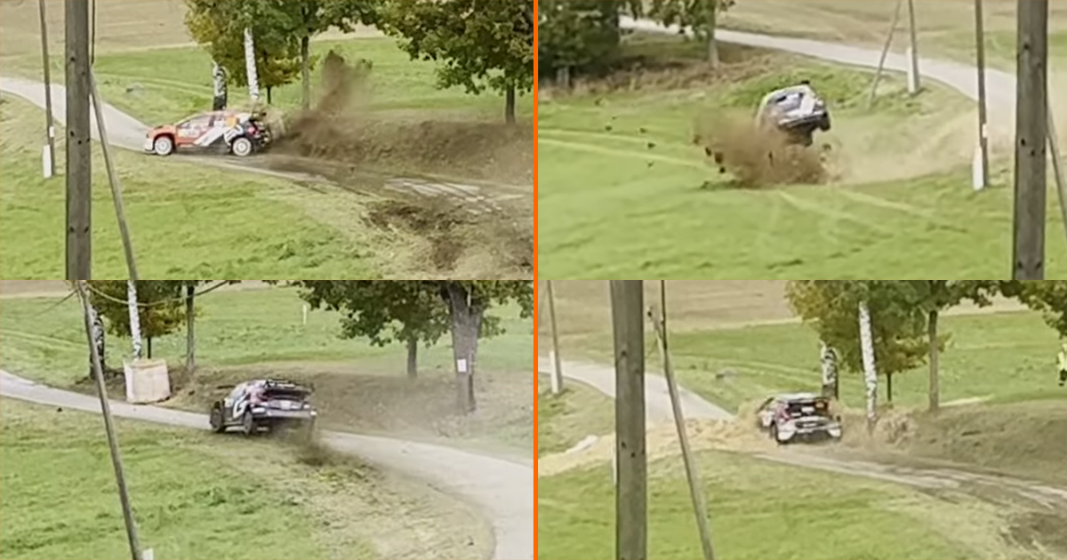 Tricky corner cutting WRC Central European Rally 2025 | Rallysupport