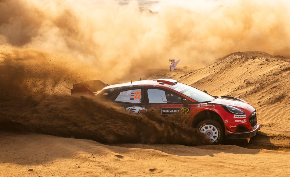 Sesks inherits WRC Rally Saudi lead after Fourmaux penalty - Ogier heads title race by 1 point