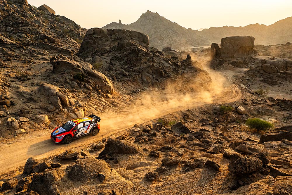 Thierry Neuville Martijn Wydaeghe Winners WRC Rally Saudi Arabia 2025 Hyundai i20 N Rally1