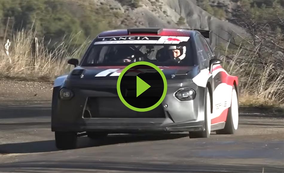 Test 2026 Lancia Ypsilon HF Integrale Rally2 WRC2 Rallye Monte Carlo (Yohan Rossel) VIDEO