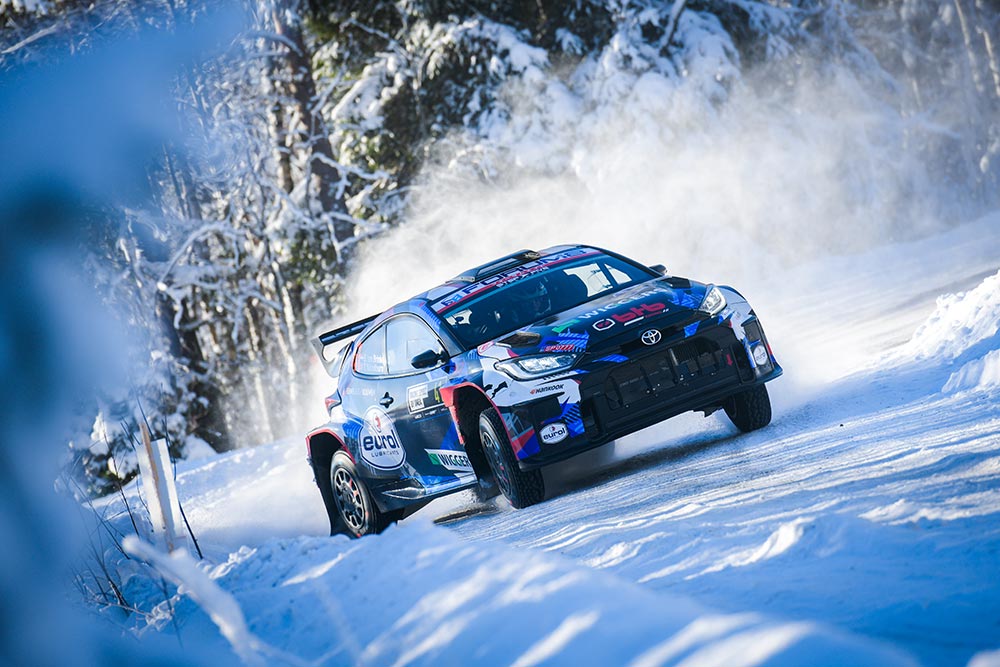 Bernhard ten Brinke Tom Woodburn WRC Rally Sweden 2026 Toyota GR Yaris Rally2 Dag 3