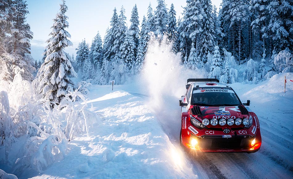 Katsuta leads Evans by 2.8s after WRC Rally Sweden Day 2