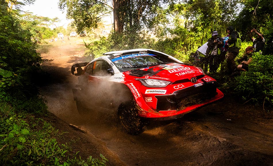 Katsuta leads WRC Safari Rally as Solberg, Ogier and Evans retire