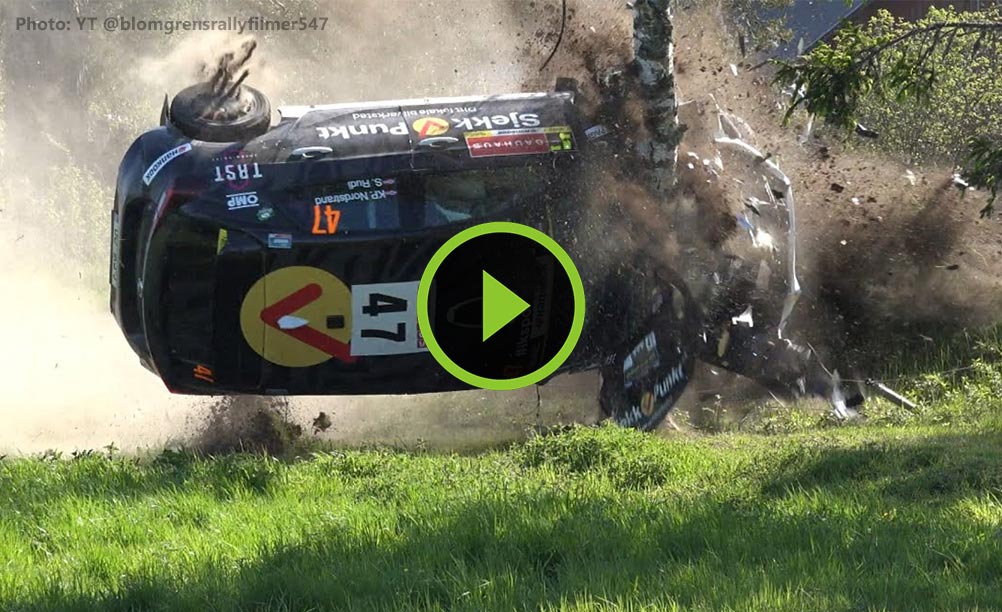Shakedown & SS1 action (big crash) - ERC Royal Rally of Scandinavia 2026