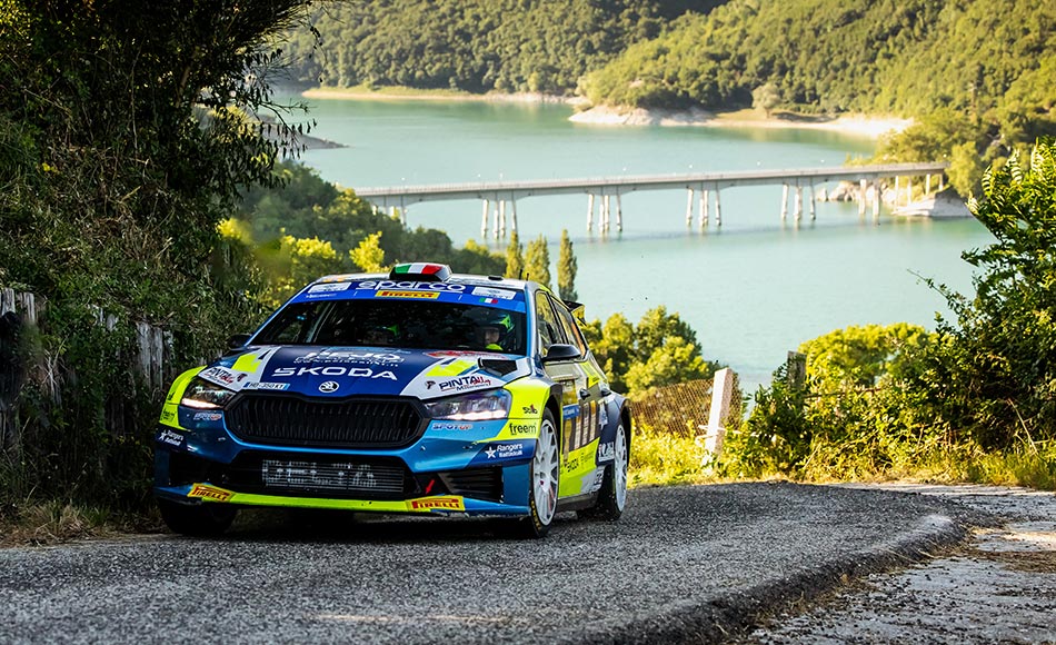 ERC Rally di Roma Capitale Daprà leads Suninen after Saturday as Crugnola crashes out from lead
