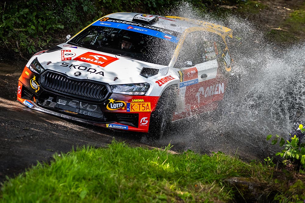 Jakub Matulka ERC Rally Poland Rajd Polski 2026 P2 First ERC Podium Skoda Fabia RS Rally2