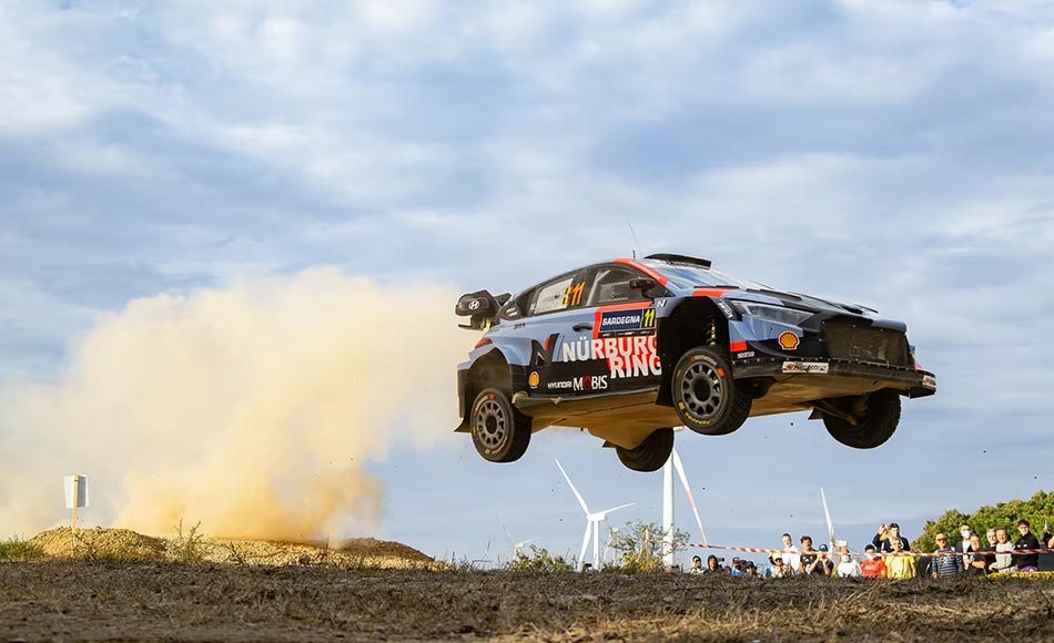 WRC Rally Italia Sardegna Sardinia Neuville snatches lead as Solberg strengths WRC title bid